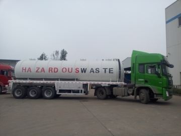 3Axle 5500US Gallon Vacuum Suction Sewage Tank Semi Trailer