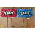 19"Dad Floral Pillow Cemetery