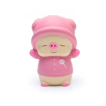 Custom Wholesale Pink Pig Slow Rising Squishy Slime Ball Toys