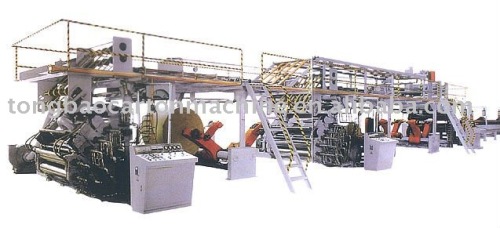 Three five-storey corrugated cardboard production line