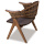 Leisure wooden outdoor rattan patio chair