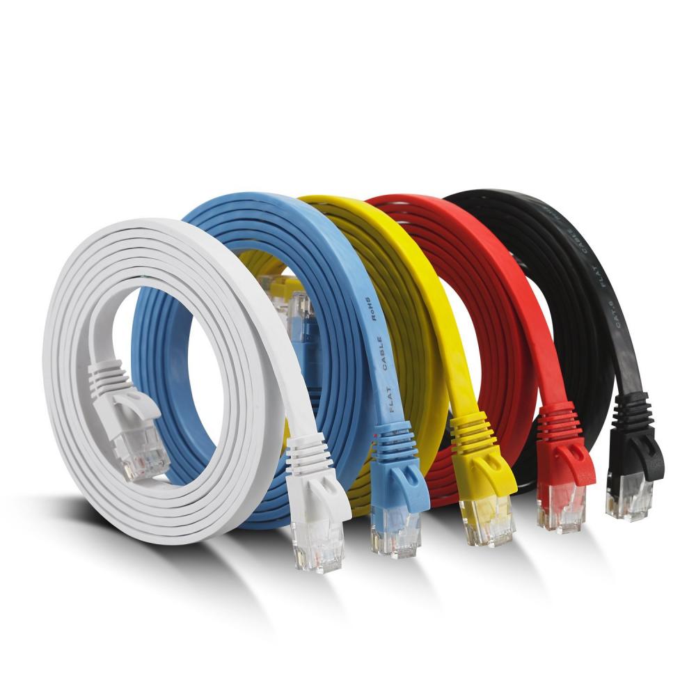 Kabel połączeniowy Ethernet RJ45 płaski Cat6 SFTP