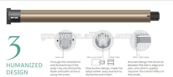 NOVO sun-shading 45mm/50mm roller blind fabric
