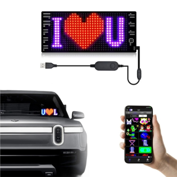 Pantalla LED de matriz flexible controlada por la aplicación Bluetooth para publicidad
