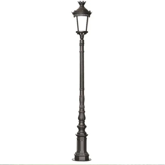 Outdoor European Antique and Modern LED Solar Street Lights for Garden and Road Decor