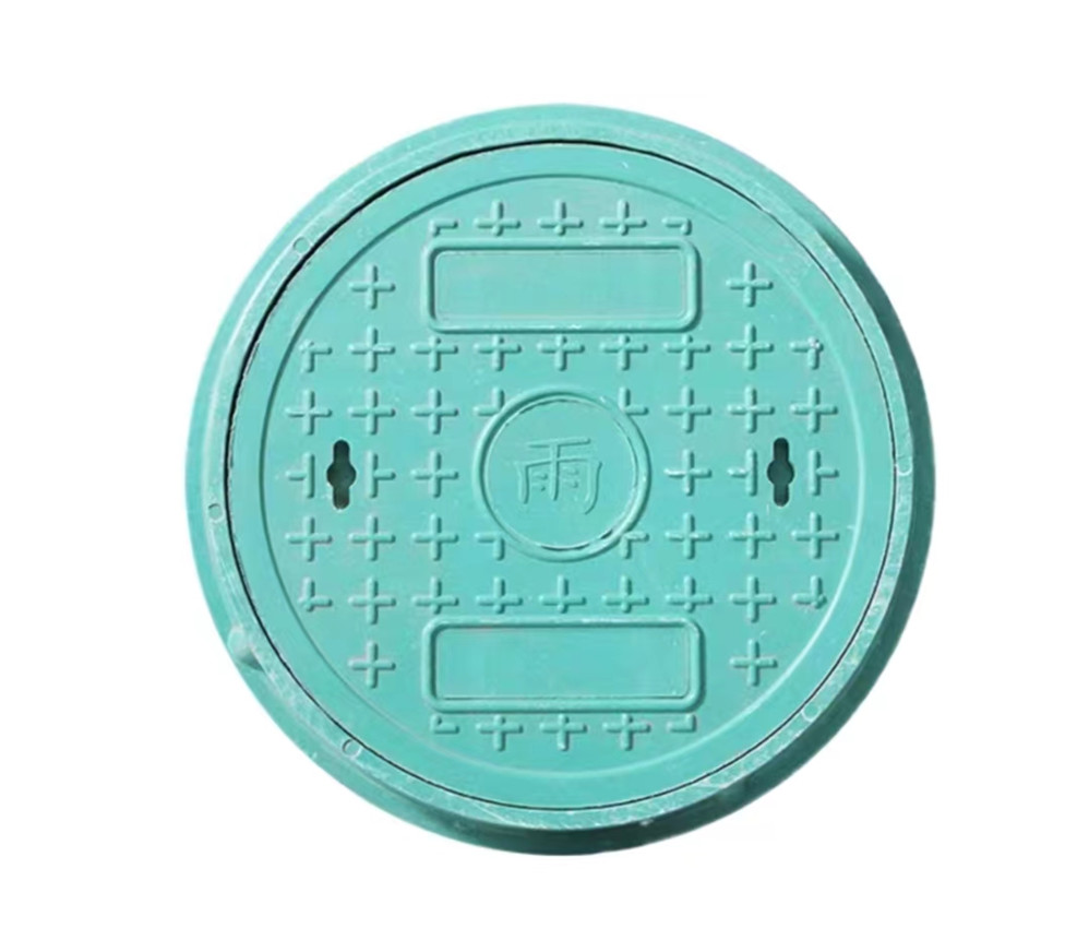 Round resin rainwater manhole cover