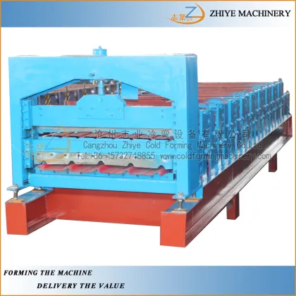 professional steel double decker roof sheet cold forming machine