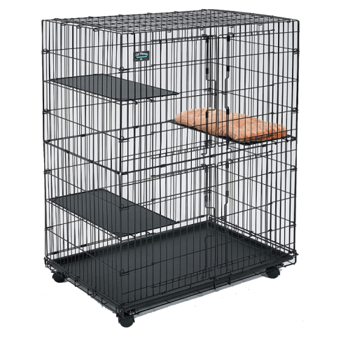 Cat PlayPen med 3 perching hyllor