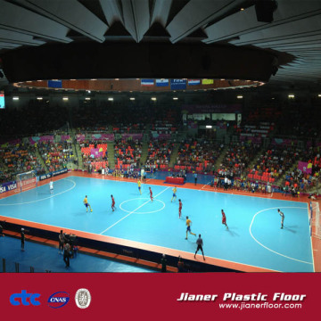 Wholesale 100% pure PVC futsal flooring for HongKong professional futsal games