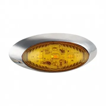 Chrome Side Mark Amber Lighting DOT Approval