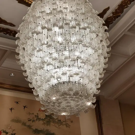 INSHINE Round Large Crystal Pendant Light