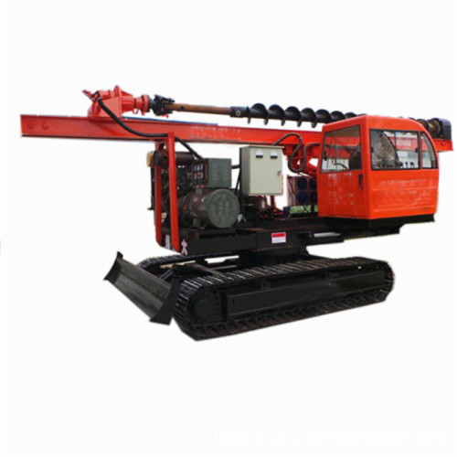 360 degree rotating spiral pile driver