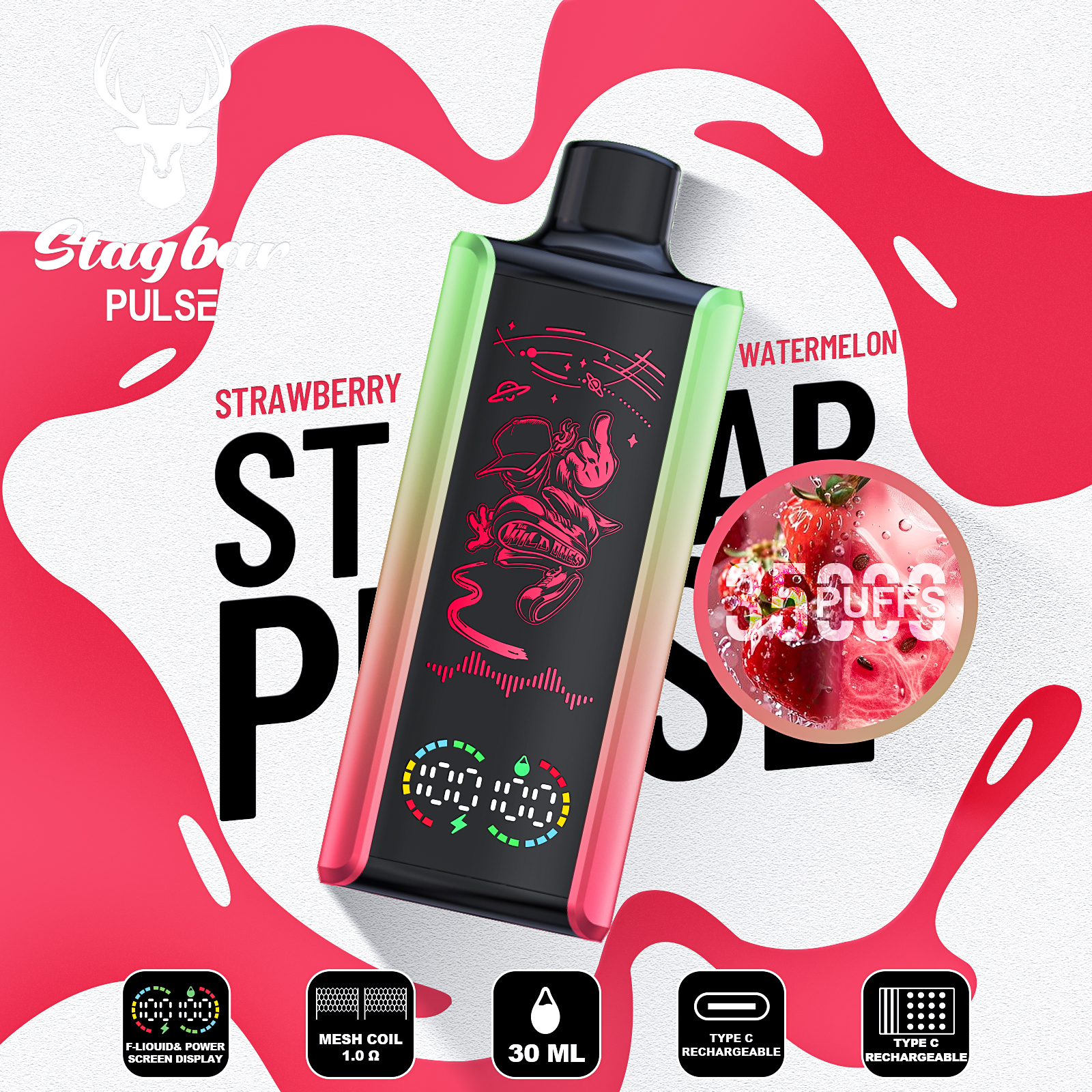 Pulsa Vape Stagbar Pulse 35k Puffs