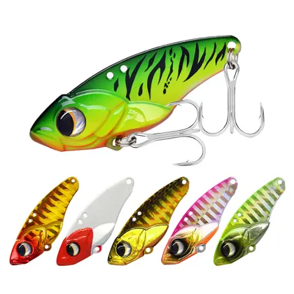 Online Wholesale 4.5cm Hard Vib Bait Bass Fishing Lures with 3D Eyes