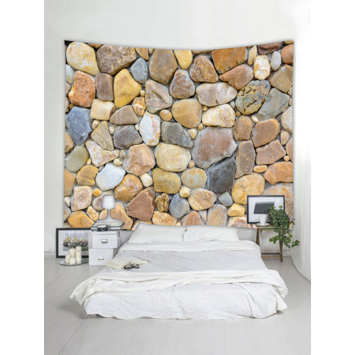 Cobblestone Wall Tapestry Nature Tapestry Wall Hanging Polyester 3D Print Tapestry for Livingroom Bedroom Home Dorm Decor