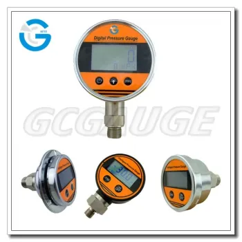High quality stainless steel 2.5 inch 4 inch bottom or back connection type digital gauge pressure