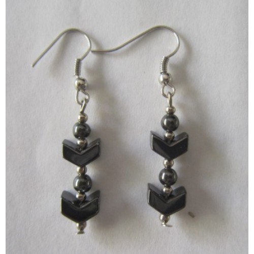 Hematite Earring