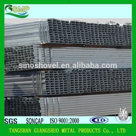 galvanized rectangle steel pipe and tubes