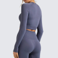 Women's Seamless Long Sleeve Yoga Top Fitness Shirts Solid T-shirts Running Gym Shirts Breathable Quick Dry Top Feamle 2021 New