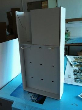 Custom Hangsell Sidekick Display With Hooks For Advertising And Promotion