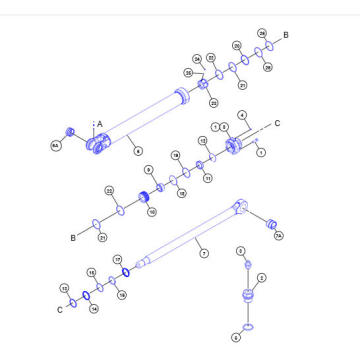 CYLINDER GP-BUCKET 6020B 494-1828