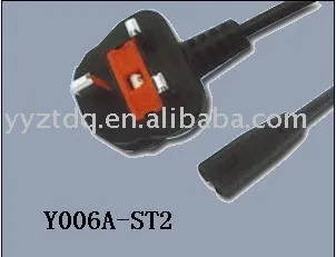 BS power cord UK