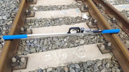 Measuring Precision: Analogue Mechanical Track Gauge & Railroad Switch Device