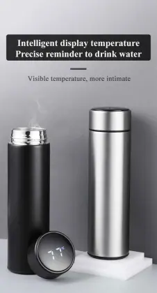 Smart Stainless Steel Vacuum Flask - Thermos Drinkware Water Bottle