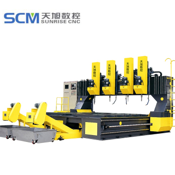 Multi-Spindle CNC Drilling Machine for Large Steel Plates