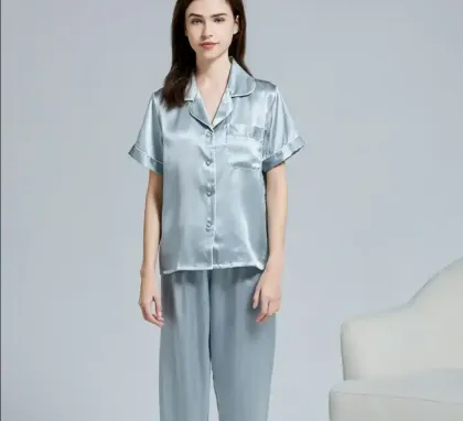 women pajama silk pajamas short