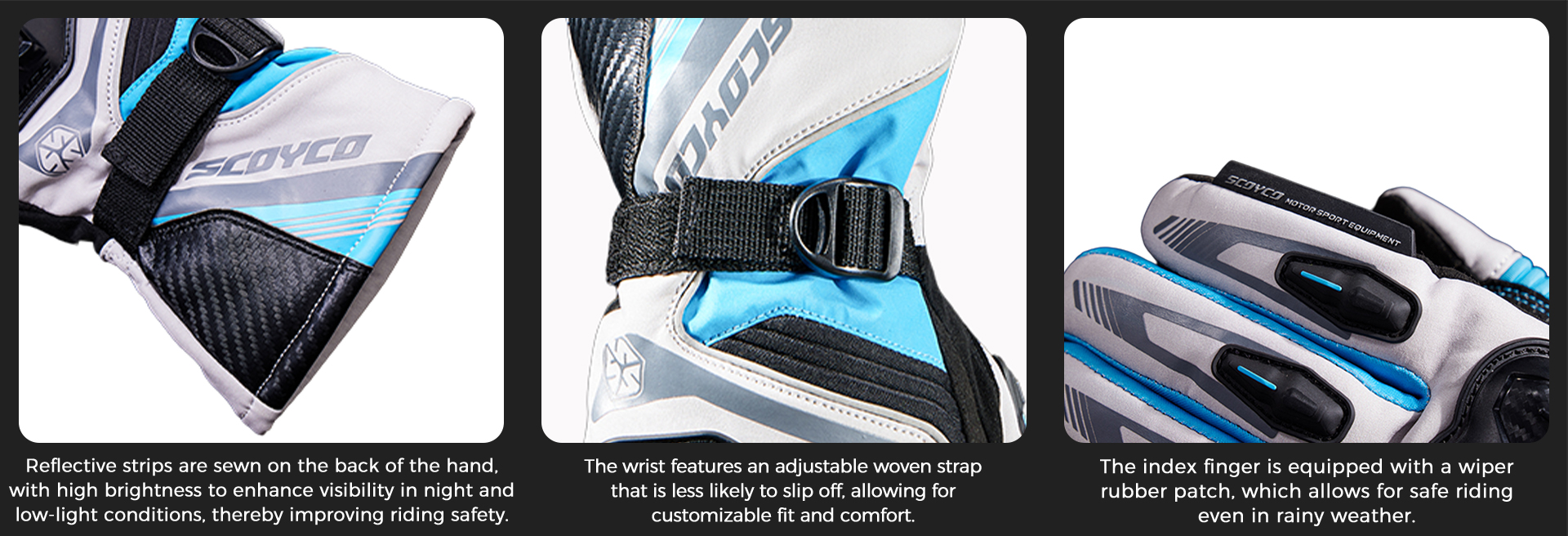 mens waterproof motorcycle gloves