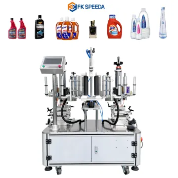 FK909 Automatic Oval Bottle Labeling Machine for Glass Jar and Flat Bottles
