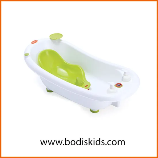 Baby bath tub with thermometer temperature sensing baby bathtub,plastic sitting bathtub