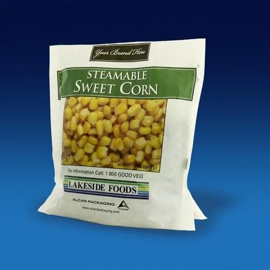 Flexible Printing Food Packaging Plastic Bags , Sweet Corn Packaging Bag