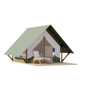 Luxury Glamping: Custom Waterproof Wooden Pole Tent for Family Resort Safari