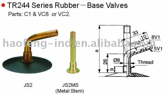 TR244 Series Rubber-Base Valves