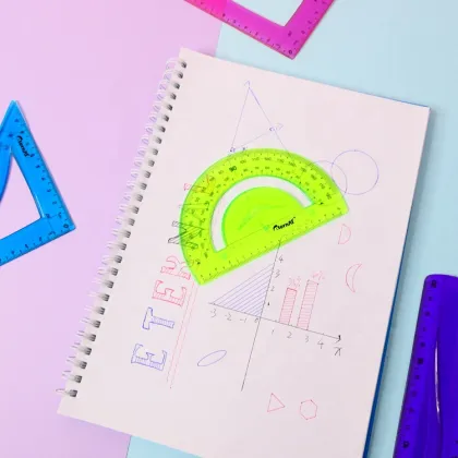 Customized 180 Degree PVC Flexible Protractor Measuring Tool