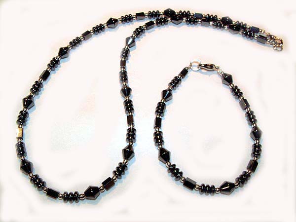 Hematite Set Grey Jewelry