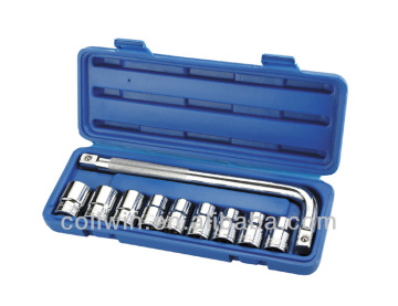 10 PCS Socket Set 1/2" Drive Socket Set With L Type Handle