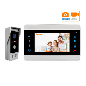 Video Security Intercom Systems with Camera, Photo Function, and Color Monitor for Villas - Foshan Manuture 4-Wire System