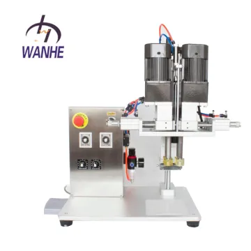 Wanhe Semi-Automatic Desktop Aluminium Plastic Small Round Bottle Screw Capping Machine