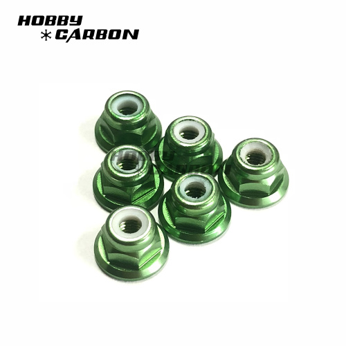 Anodized Aluminum Nylon Lock Nuts by Metric