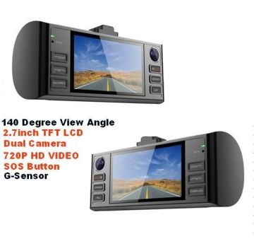 G-sensor F005 2.7” 16:9 Hd Portable Dvr Car Camera With Sos Emergency Button