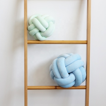 Trendy Velvet 3D μαξιλάρι: πολύχρωμο μαξιλάρι μπάλας κόμβου για παιδιά