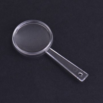 40mm Handheld Transparent Acrylic Magnifier Glass