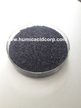 Super potassium humate shiny flakes in high quality