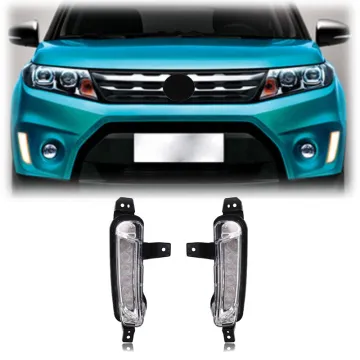 Gobison White Light LED Daytime Running Light Fog Lamp for Suzuki VITARA 2015-2016