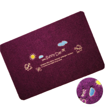Customized embroidered logo 100% polyester outdoor mats