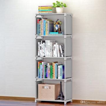 Simple Waterproof Storage Bookshelf Modern Metal Bookcase