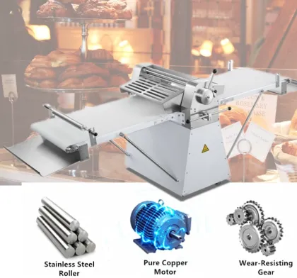 Mini Manual Patisserie Boulanger Laminador Laminoir 520 - 220V Dough Sheeter Machine